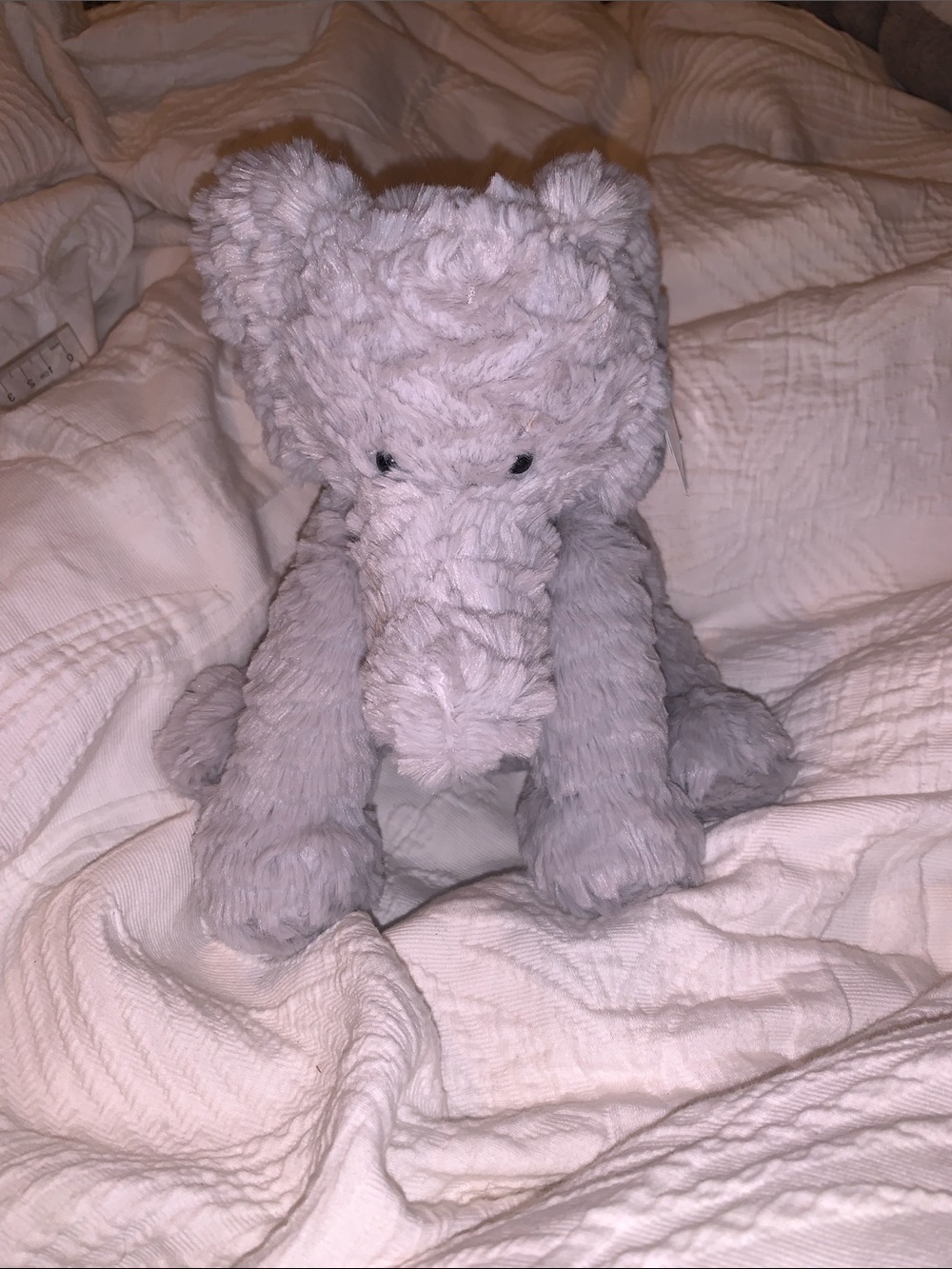Jellycat fuddlewuddle Elephant in Light Gray